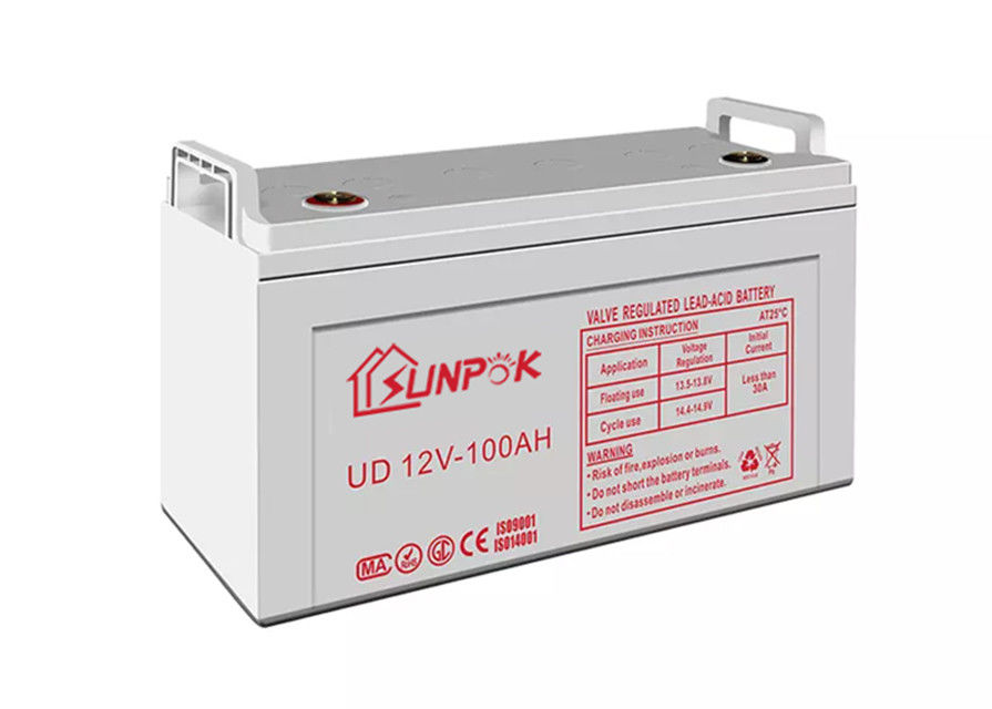 Bateria híbrida 200ah 100ah do gel 12V do ciclo profundo para o diodo emissor de luz solar e as energias eólicas