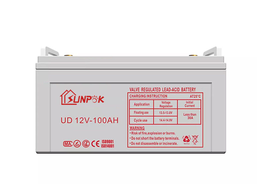 bateria acidificada ao chumbo livre da manutenção da bateria do gel de 100ah 12V para o armazenamento de energia