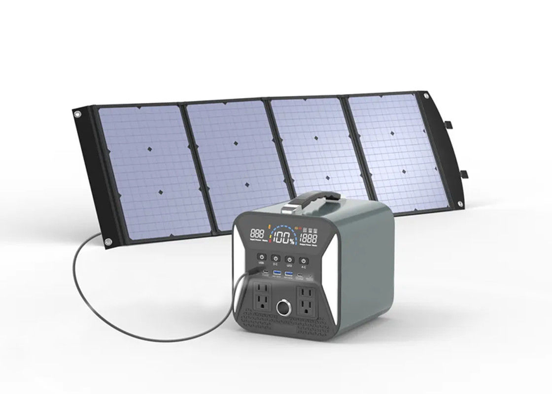 Estação portátil solar solar do banco do poder da bateria de lítio do gerador 500w 1000w 2000w 220v
