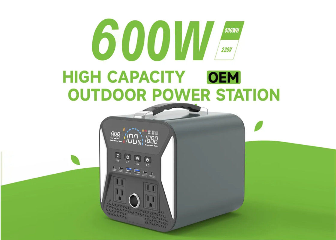 o tipo central elétrica do Usb 1000W portátil do lítio da C.A. 600w da C.C. de C procura um caminho mais curto a sobrecarga
