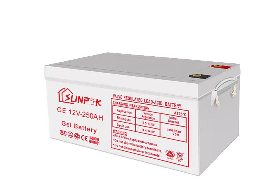 Fora da capacidade 1600A Max Discharge da bateria 100Ah do gel do inversor 12V da grade 0,25 resistências de MΩ