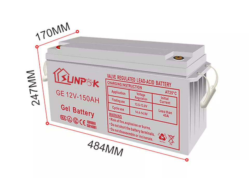 bateria profunda do gel do ciclo 12v	: Tempo mais longo para a bateria do gel do armazenamento de energia solar 12v