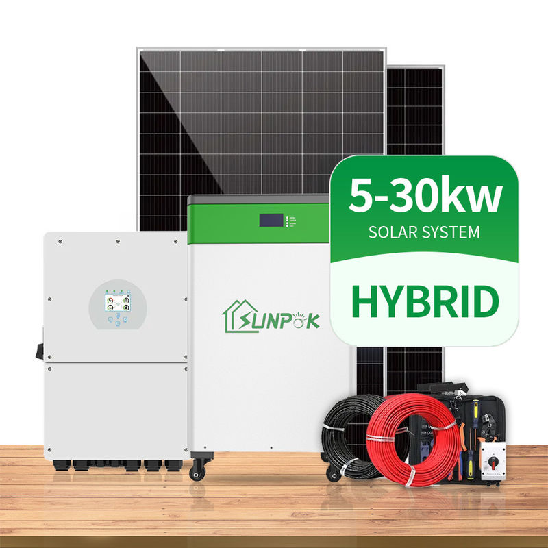 conjunto completo 5000 W do sistema solar de 10Kw 15Kw 20KW fora no sistema solar da grade