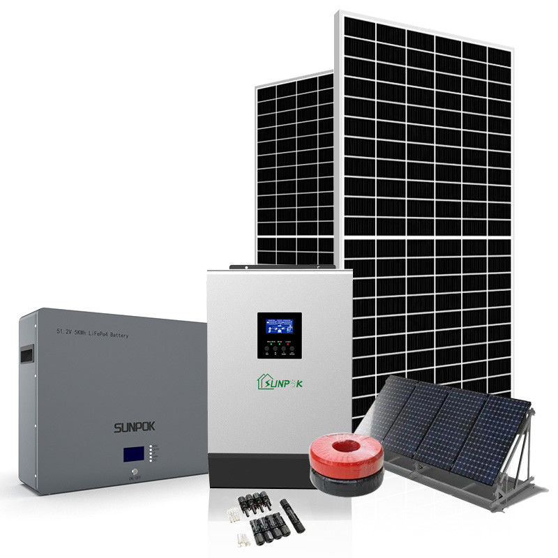 Sistema de energia das energias solares de Sunpok 3 sistema elétrico solar da fase 5Kw 8Kw 10Kw 48V