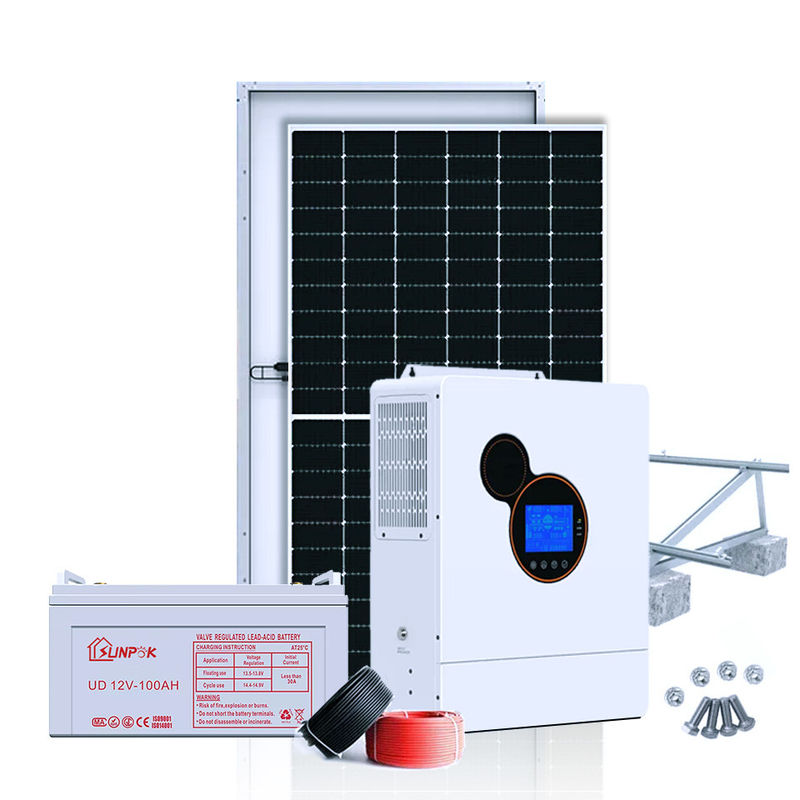 Sunpok 10kw 15kw 20kw fora do gerador posto solar dos sistemas 10000w das energias solares da grade