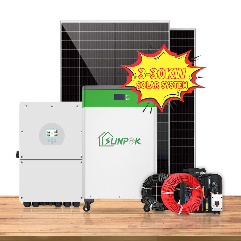 Tipo da bateria de lítio do conjunto completo do sistema de energia solar da casa 3KW