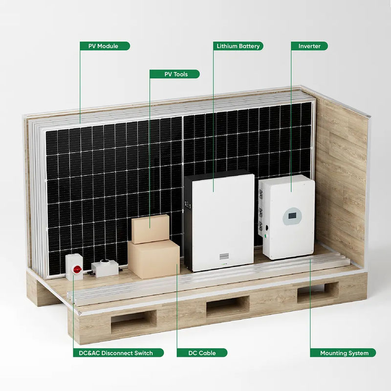 Inversor híbrido residencial do sistema de energia solar da grade de sem energia para UE 10kw 12kw