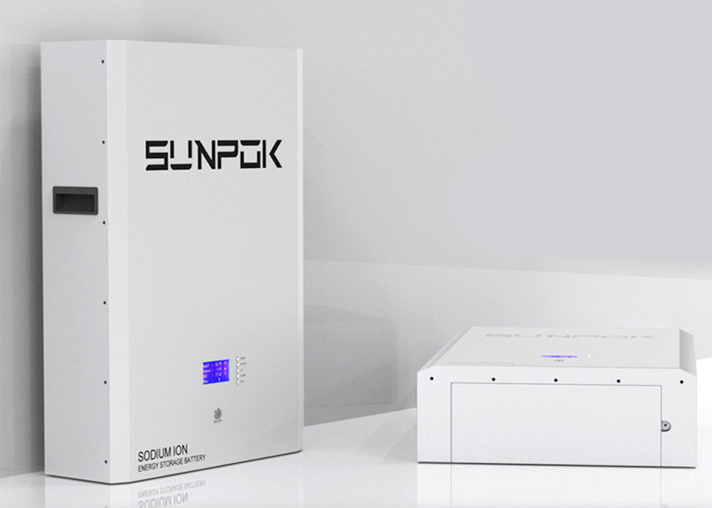 Bateria de íons de sódio Sunpok 98% Eficiência de carga / descarga 5-30 KWh Faixa de potência de saída