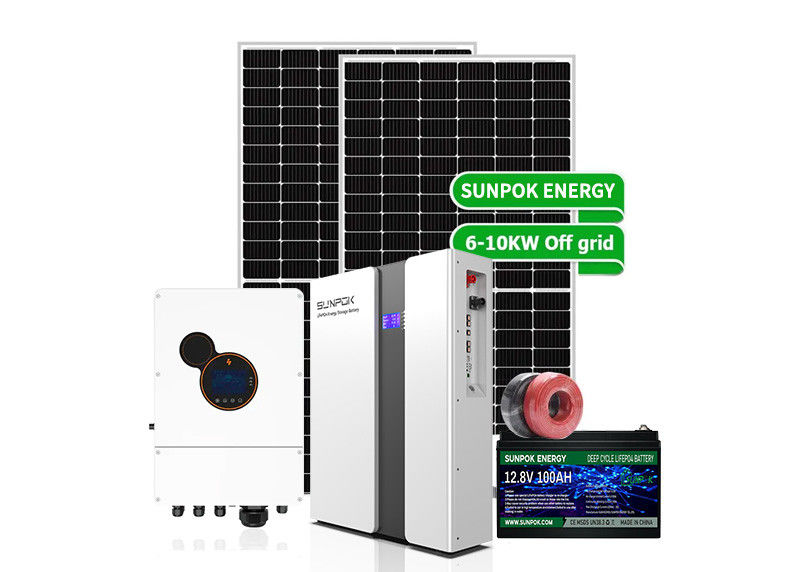 Sistema de painel solar Kit completo 30kw 20kw Fase dividida 12kw 10kw 8kw Sistema de energia solar híbrida Preço com bateria