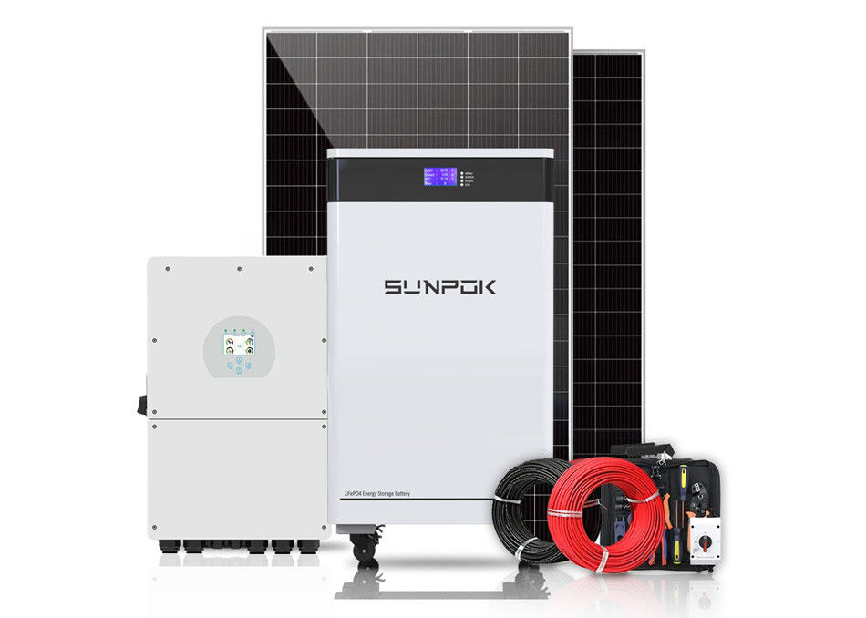 230V 3Kw 5Kw 8Kw 10Kw Kit de Sistema Solar Híbrido Para Casa e Empresas