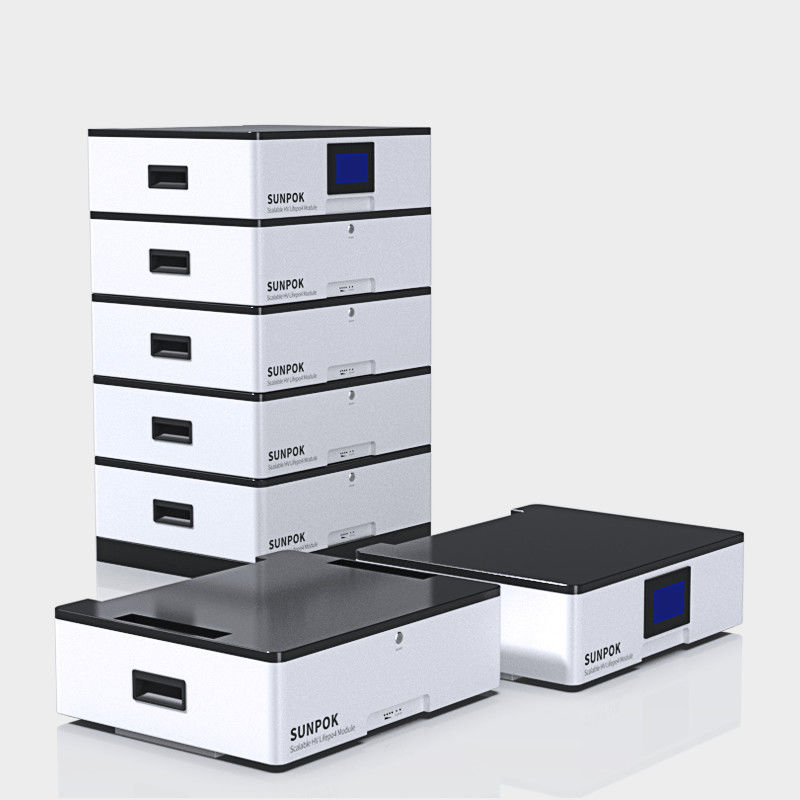Sistema de armazenamento de energia solar bateria Lifepo4 empilhada 48v 51.2v 400ah 20kwh