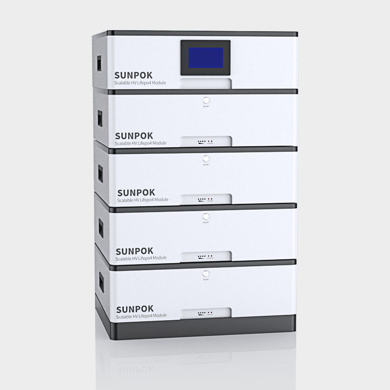 Sistema de armazenamento de energia solar bateria Lifepo4 empilhada 48v 51.2v 400ah 20kwh