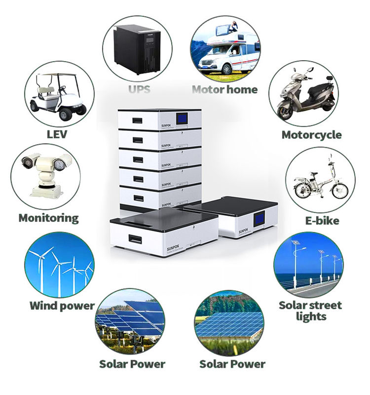 Bateria empilhada de alta tensão 5kwh/10kwh/20kwh Ess Tipo dividido com sistema off-grid