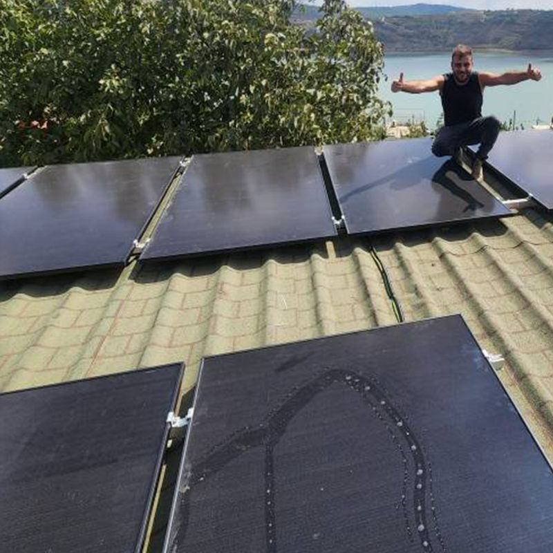 Painel Solar de Grande Potência 540 Watt 550w Painel Solar Monocristalino Preço Para Casa Duplo Vidro 108 Células