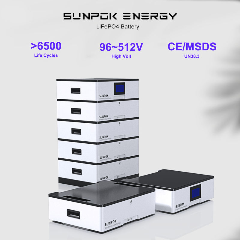 Sistema solar para residência empilhável modular 51.2v 200ah 10kwh 20kwh 30kwh Bateria de armazenamento de energia