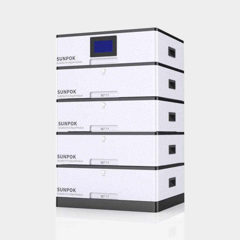 Bateria de armazenamento de energia modular empilhável 48V 10kwh 20kwh 400Ah Bateria de casa de alta voltagem