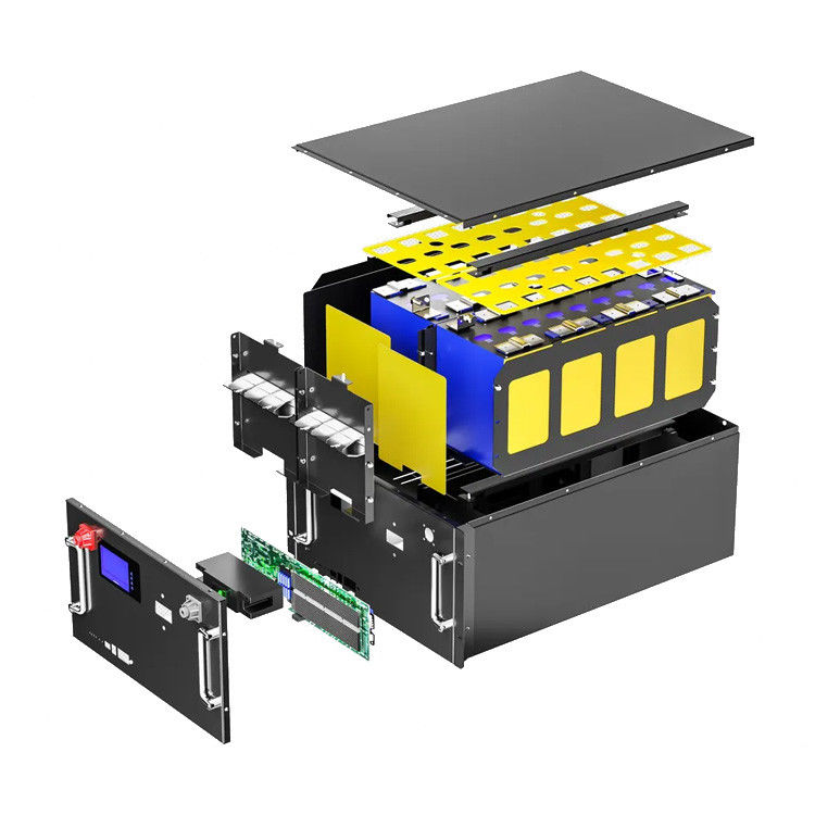Venda a quente 48V Bateria montada em rack Mount Lifepo4 100Ah 200Ah Bateria de iões de lítio