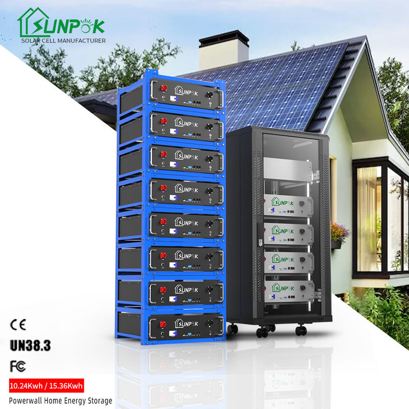 Lifepo4 Bateria solar de lítio 10kWh 20kWh 30kWh Sistema de armazenamento de energia doméstica montado em rack