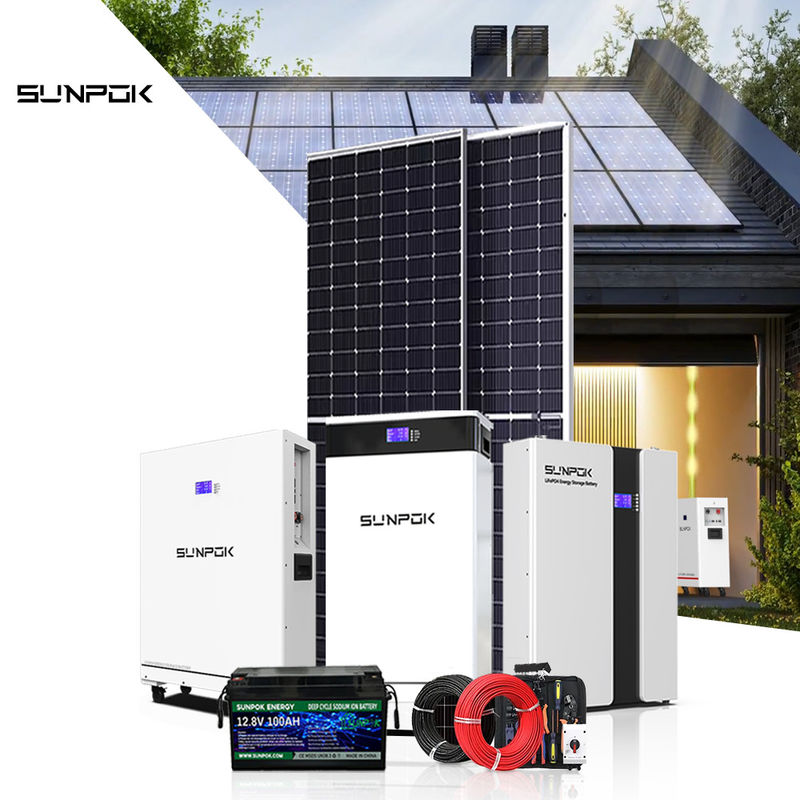 Novo Sistema de Energia Solar 10kw 15kw 30kw Bateria do Sistema Solar 48v 200ah 400ah Baterias Lifepo4