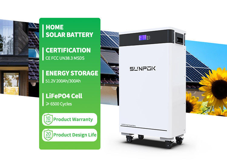 Baterias solares Lifepo4 6kw Byd Bateria solar de lítio 48v 200ah 300ah Armazenamento de energia doméstica