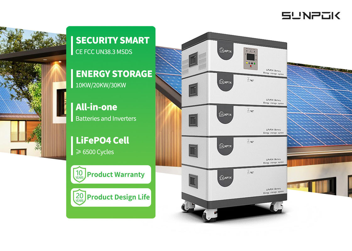 Inverter e bateria de lítio 10kw 15kw 20kwh 30kwh tudo em um Ess
