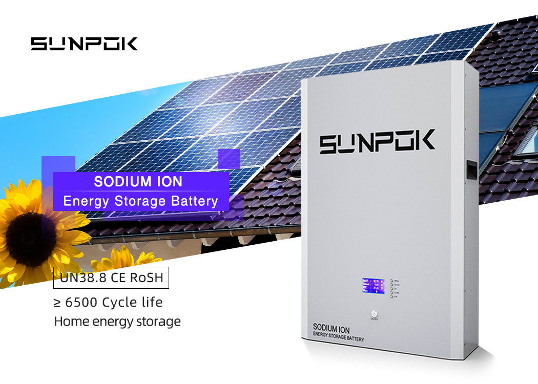 48V 10kwh Bateria de íons de sódio Bateria de armazenamento de íons de sódio Na Bateria de armazenamento de íons de sódio Banco de energia solar Power Wall Bateria de íons de sódio 51.2V 200Ah