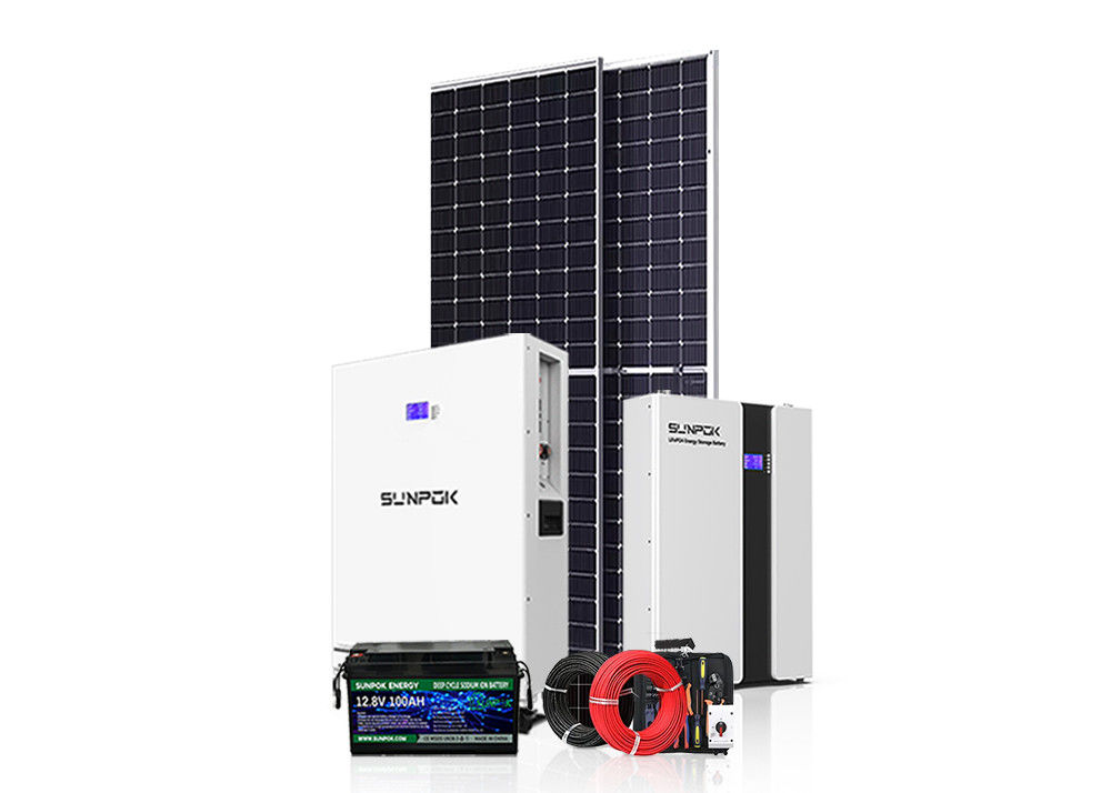 Sistema de energia híbrida on-grid off-grid 3kw 15kw 30kw 50kw Sistema de energia solar