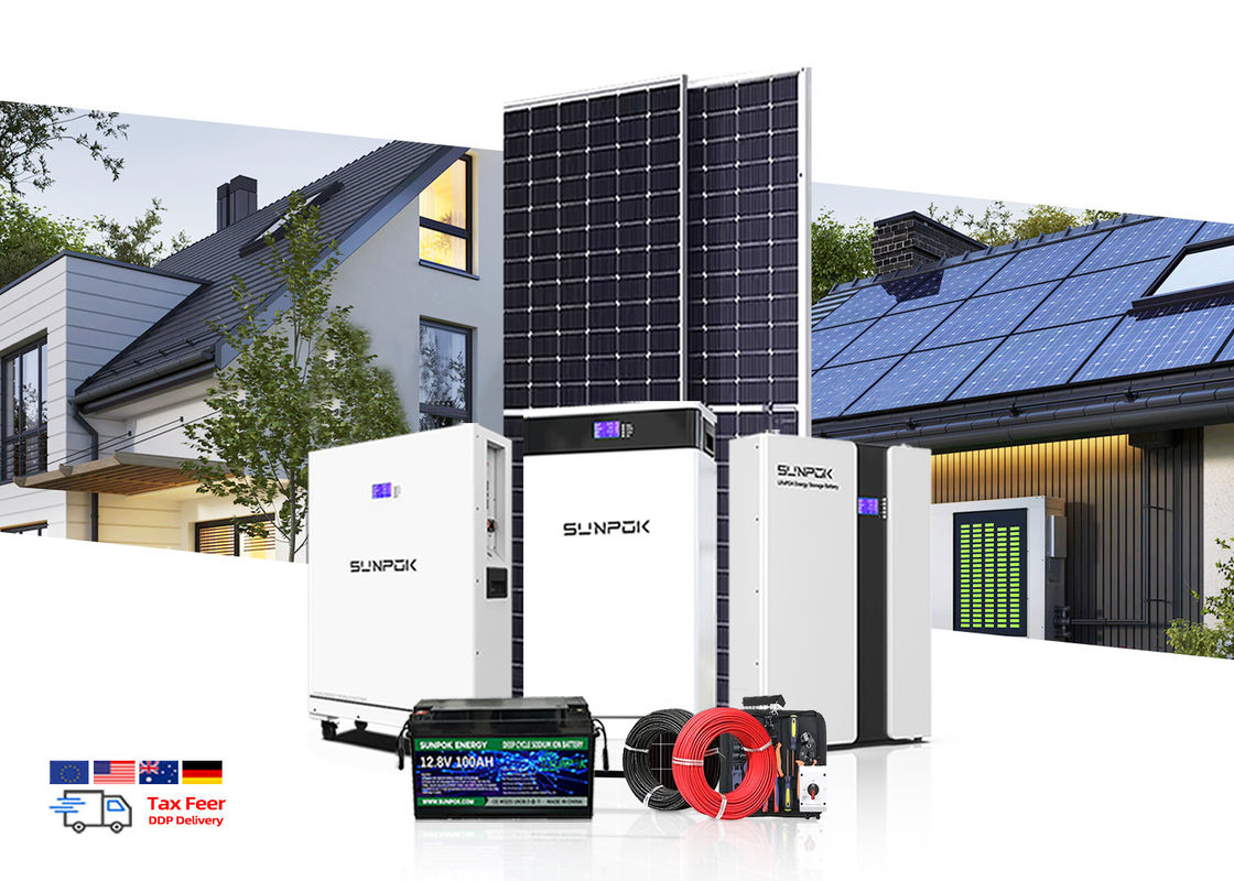 Sistema de energia solar completo 5kv 15kw Indústria Offgrid Sistema de energia solar de armazenamento de energia