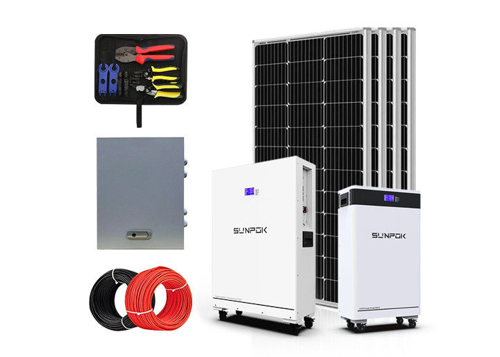 Sistema de energia solar para uso comercial 3kw 3000w 6kw 8kw 10kw Sistema híbrido na rede Sistema de energia solar fora da rede