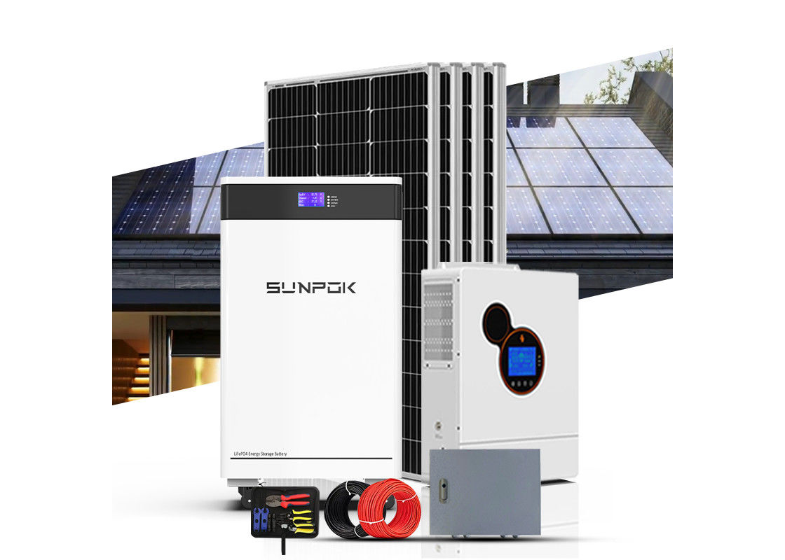 Sistemas Solares Kit Completo Casa 10kw 15kw 200kw Off Grid Inverter de Potência Híbrida Bateria Painel de Armazenamento Sistema de Energia Solar