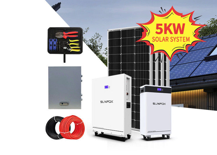 Sistema Solar 8kw 10kw 12kw 15kw Kit de painéis solares com bateria de lítio e inversor