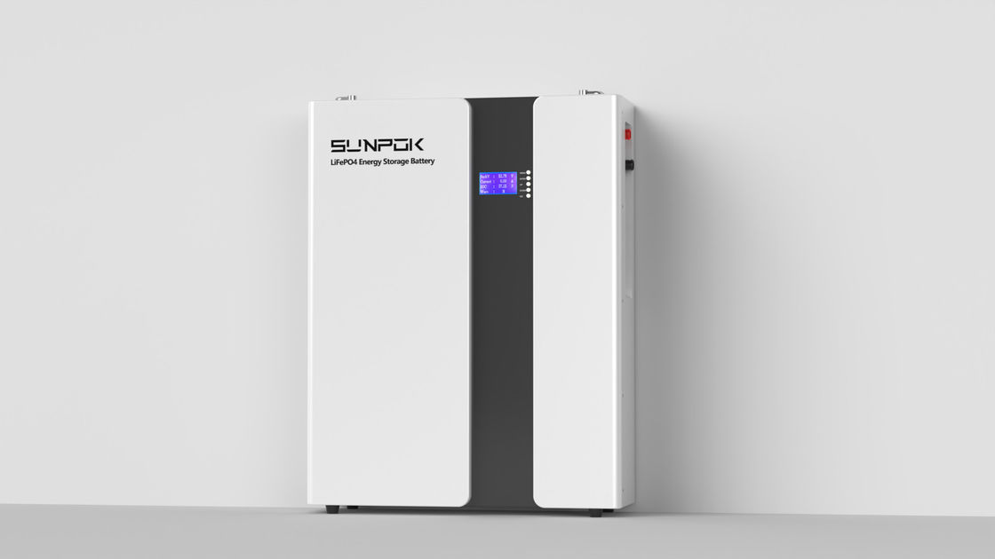5kWh 100Ah 51.2V 48V 10kWh Powerwall Lifepo4 Bateria solar de íons de lítio instalada na parede Sistema de armazenamento de energia doméstica