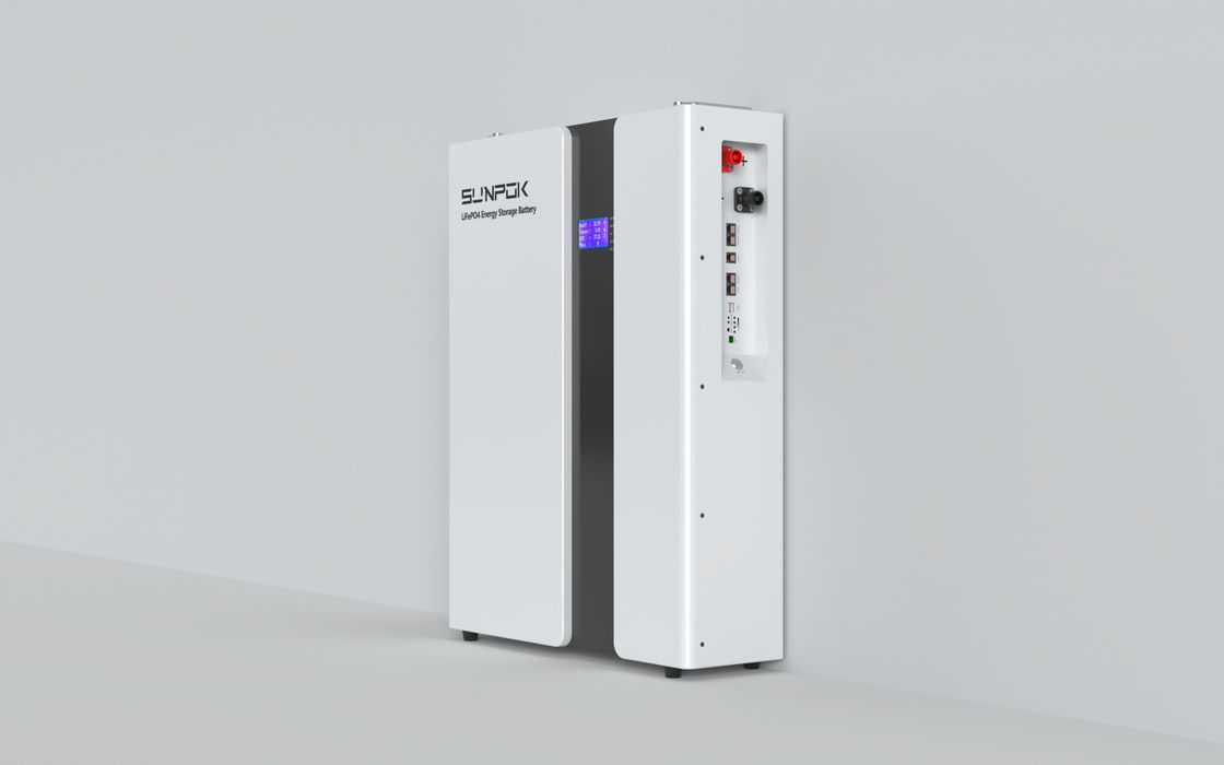 Armazém Sunpok EUA Bateria de íons de lítio de 48V 10KWH 51.2V 200Ah Sistema Solar Parede