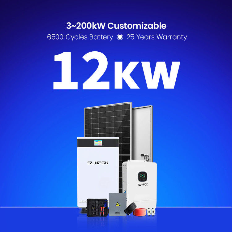 5Kw 10Kw 12Kw 15Kw 18Kw 20Kw 25Kw 30Kw Sistema de energia solar fora da rede Sistema de armazenamento de energia solar