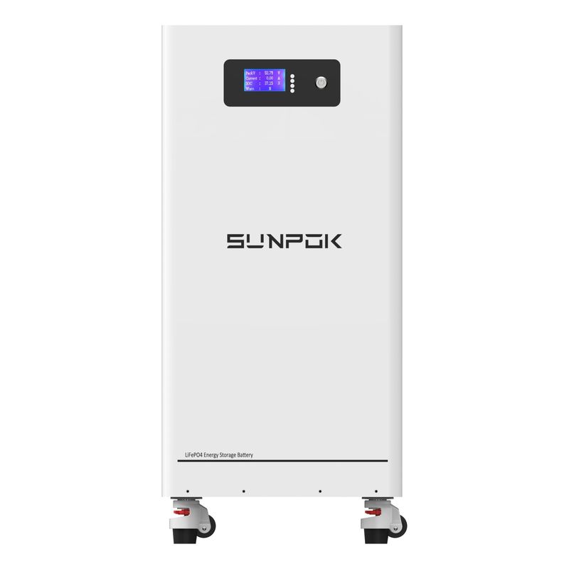 Sistema de Energia Solar Residencial de 15 kWh Bateria de Lítio LiFePO4 51,2V 300Ah para Armazenamento de Energia