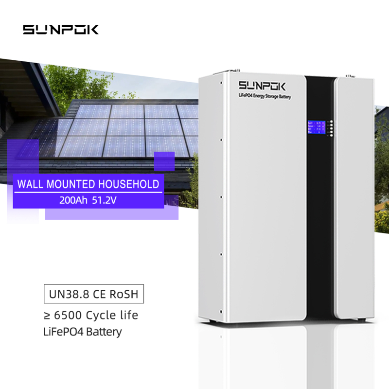 2025 8000 Ciclos 51,2V 200Ah 48V LiFePO4 Solar 10Kwh Bateria de Armazenamento de Energia Doméstica Baterias de Lítio