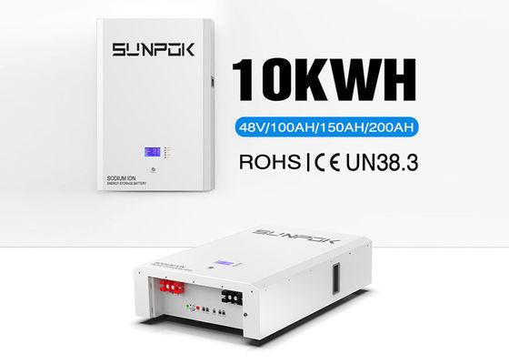 High Durability Sodium Ion Battery Built In Smart BMS 2% Per Month Self - Discharge Rate