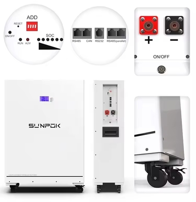 48V 51.2V 400Ah LiFePO4 Bateria de armazenamento de energia 20kWh LiFePO4 para sistema de armazenamento de energia doméstico