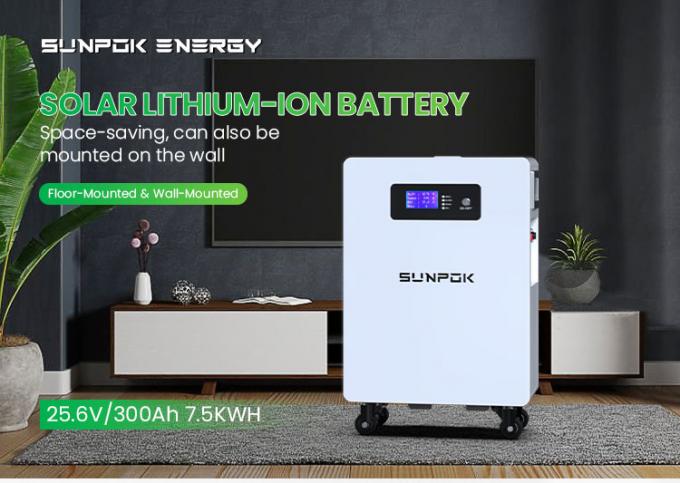 2025 Novo Design Bateria de 7,5Kwh 24V 300 Bateria de íon de lítio 300Ah Bateria de lítio 300Ah Sistemas de armazenamento de energia solar 0
