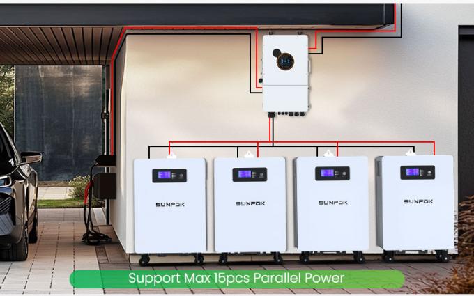 7KWH Lifepo4 Baterias 25.6V 300Ah BMS Armazenamento de energia de íons de lítio Pacotes de baterias solares para sistemas domésticos de armazenamento de energia 2
