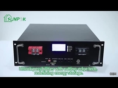 Bateria de lítio montada no rack